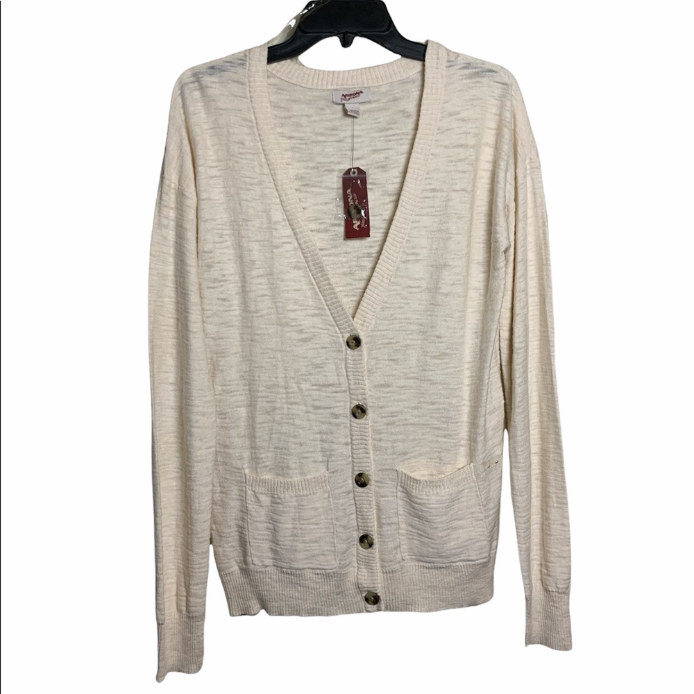 Arizona button down Cardigan Sz L NWT